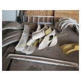 Large group of fiberglass VW bug parts