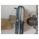 vintage phone, check writer