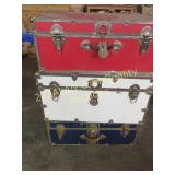 Red white and blue trunks