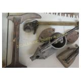 group of vintage iron pieces