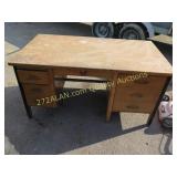 Oak Desk, good bones for reconditioning