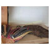 head dress and feathers