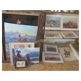 group of wall art pieces