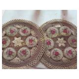 Large embroidered doilies, 