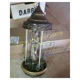 Lamp that oil drips down the strings