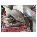 group of duck decoys