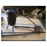 Vintage metal items, brands