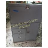 Metal file drawer, combo just opens