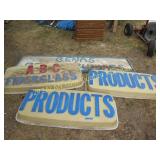 group of outdoor signs