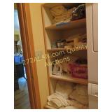 Linens, etc, closet contents