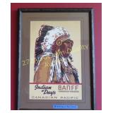 Framed Poster of Indian Days, Canada Pacific