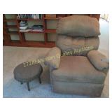 rocker/recliner and foot stool