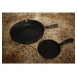 Cast Iron Pan 9.5 & Small Cast Iron Pan Cast Iron Pan 9.5 & Small Cast Iron Pan