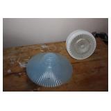 2 Vintage Glass Ceiling Shades 2 Vintage Glass Ceiling Shades