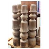 5 Walnut Table Legs 24H 5 Walnut Table Legs 24H