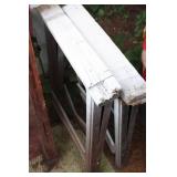 Pair of Metal / Wooden Saw Horses Pair of Metal / Wooden Saw Horses