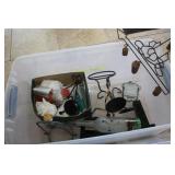 Tote With Candles & Candle Holders Tote With Candles & Candle Holders