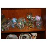 Assorted Hand Painted Glass