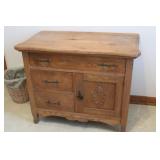 Antique Cabinet, Door needs fastening 32x19x26H Antique Cabinet, Door needs fastening 32x19x26H