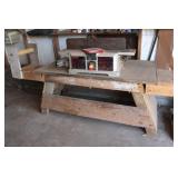 Craftsman 61/8' Jointer/Planer on Wooden Bench Craftsman 61/8' Jointer/Planer on Wooden Bench