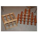 2 Wooden Wine Racks 2 Wooden Wine Racks