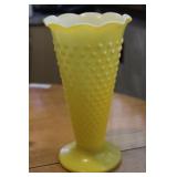 Yellow Milkglass Style 9.5H Yellow Milkglass Style 9.5H