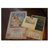 Vintage Calendars 1951, 1956 & 1937 Vintage Calendars 1951, 1956 & 1937