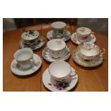 7 Cups & Saucers incl Royal Albert 7 Cups & Saucers incl Royal Albert