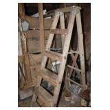 Vintage 6FT Wooden Stepladder Vintage 6FT Wooden Stepladder