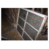 Lovely Glass Ornate Window Frame 41x44.5 Lovely Glass Ornate Window Frame 41x44.5