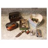 Vintage Lot incl Hair Clippers & Tins Vintage Lot incl Hair Clippers & Tins