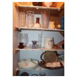 Contents of Cupboard incl Vases Contents of Cupboard incl Vases