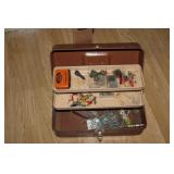 Metal Tackle Box & Contents Metal Tackle Box & Contents