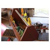 Wooden Caddy with Screwdrivers & More Wooden Caddy with Screwdrivers & More