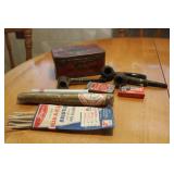 Tobacco Lot in Vintage Solace Tin Tobacco Lot in Vintage Solace Tin