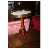 Marble Top Side Table 15.5 x 12.5 x 22H