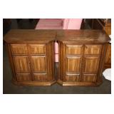 Pair of Side Tables 25 x 16 x 26H