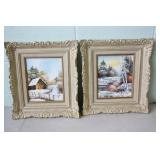 2 Signed Oil Paintings 13.5 x 16