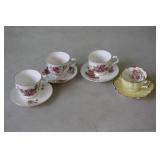 4 Cups & Saucers