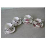 4 Cups & Saucers