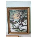 Winter Scene Tapestry 24 x 30.5