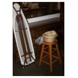 Stool, Clothes Line & Ironing Board