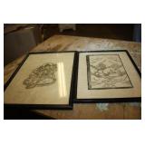 2 Prints on Rice & Silk Paper