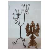 2 Candle Holders 31H & 20H