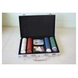 Set of Poker Chips in Case