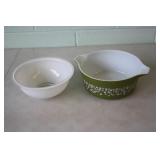 2 Pyrex Bowls, Largest 9D