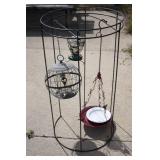 Bird Feeders on Stand
