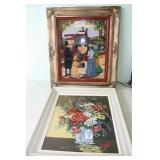 2 Lovely Tapestries 22.5 x 26.5