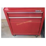Metal Tool Box - Bottom Piece with Contents/wheels