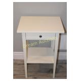 White Side Table 18x14x28H